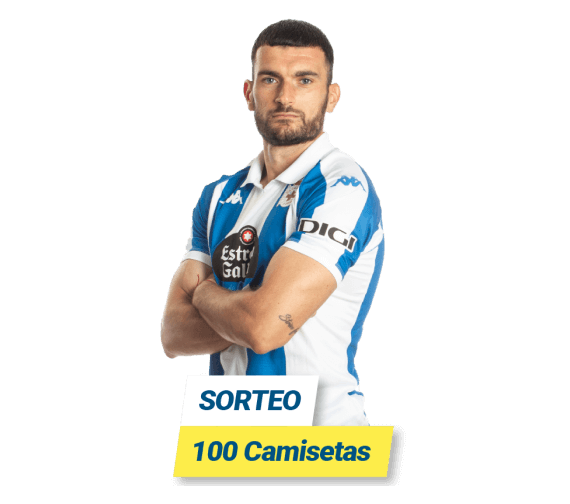 Contrata tu conexión a internet con la fibra óptica de DIGI y participa en el sorteo de 100 camisetas oficiales del RC Deportivo. Para participar en el sorteo de la camiseta oficial de la primera equipación del RC Deportivo, es necesario contratar fibra DIGI en cualquiera de sus modalidades y rellenar el formulario.